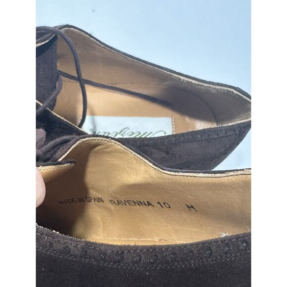 Mezlan Ravenna Brown Suede Oxford Dress Shoes US 10‎ M Made In Spain Luxurious main image 10